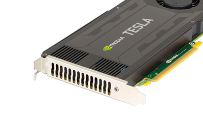 NVIDIA K8 GPU Ports NVIDIA Tesla K8 GPU front detail