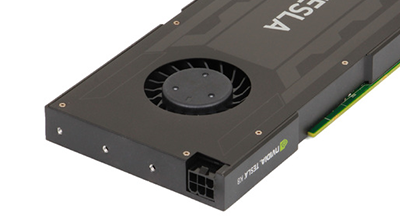 NVIDIA K8 GPU Ports NVIDIA Tesla K8 GPU rear detail