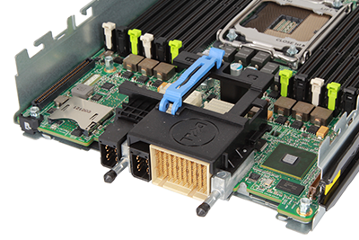 poweredge m620 server back perspective detail showing QPI