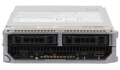 Dell EMC PowerEdge M640 server blade front of system