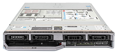 Dell M830 server front top of system