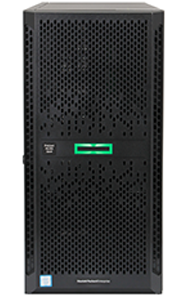 hpe ML350 gen9 front perspective with bezel