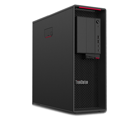 Lenovo ThinkStation P620 side view