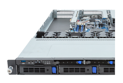 R133-C11 server front Gigabyte R133-C11 server front