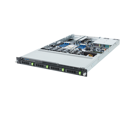 Gigabyte R143-E30 Server side view