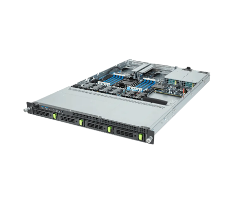 Gigabyte R163-S30 server side view