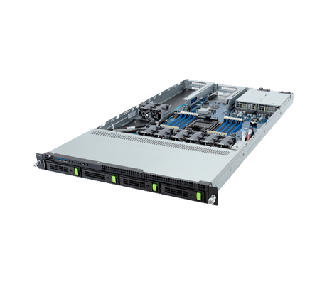 Gigabyte R163-SG0 side view.