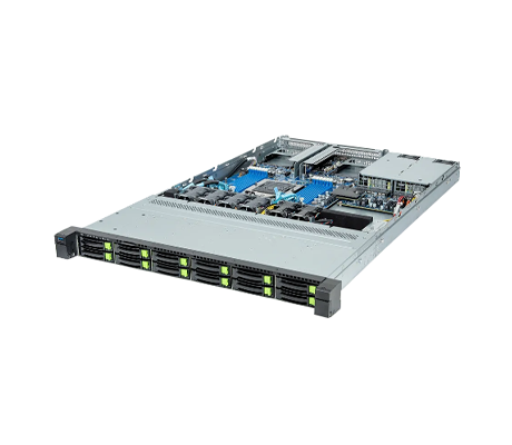 Gigabyte R163-Z32 server side view