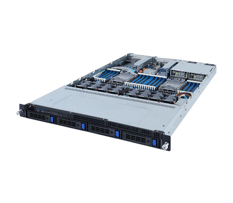 Gigabyte R182-340 server side view