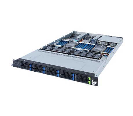 Gigabyte R182-N20 server side view