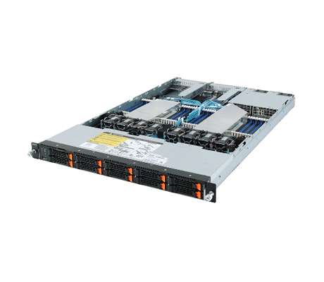 Gigabyte R182-Z92 server side view