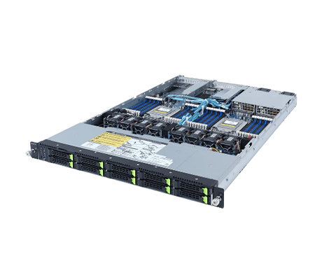 Gigabyte R182-Z93 server side view