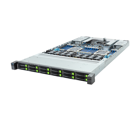 Gigabyte R183-P92 Server side view.