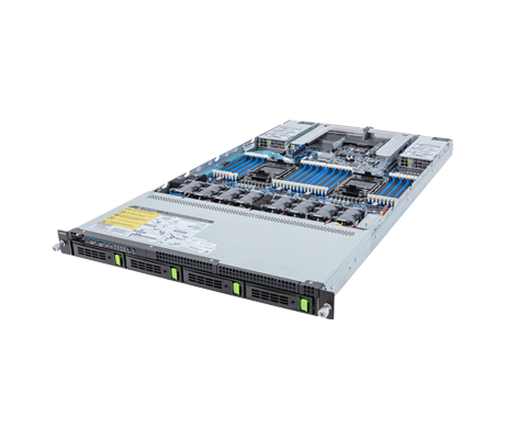 Gigabyte R183-S95 Server side view