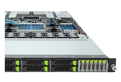 R183-S97 server front Gigabyte R183-S97 server front