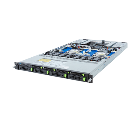 Gigabyte R183-Z96 Server side view.