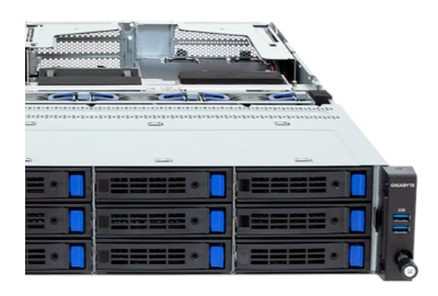 Gigabyte R243-E33 Server front Drive Bays