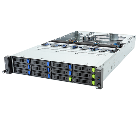 Gigabyte R263-P33 side view