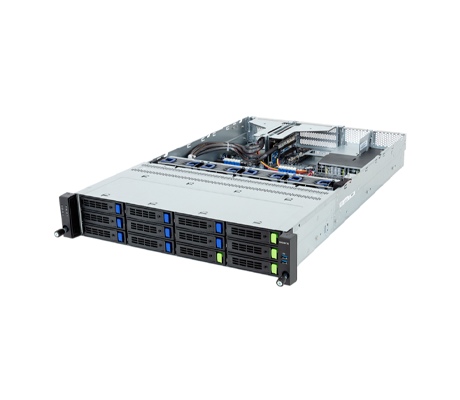 Gigabyte R263-Z34 Server side view