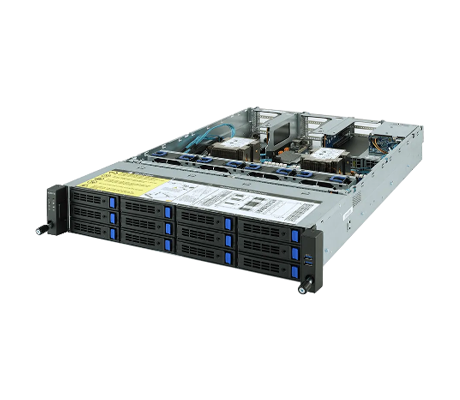 Gigabyte R281-3C0 server side view