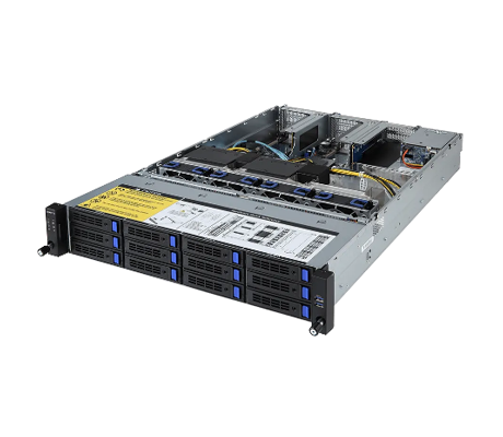 Gigabyte R281-3C2 server side view