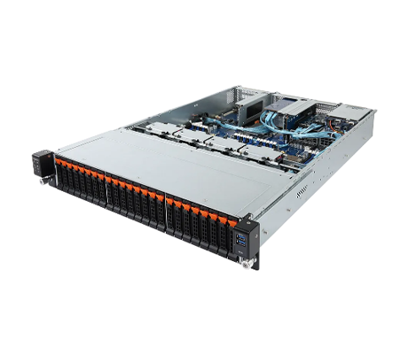 Gigabyte R281-NO0 server side view