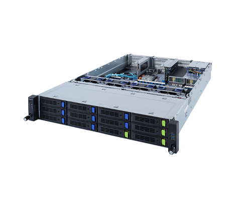 Gigabyte R282-3C1 Rack Server side view