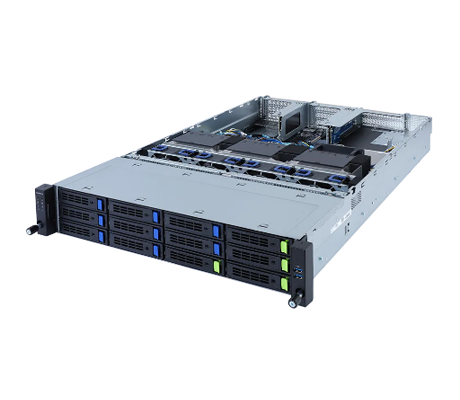 Gigabyte R282-G30 server side view