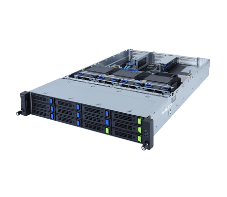 Gigabyte R282-Z96 Rack Server side view