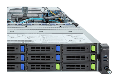 R283-S97 server front Gigabyte R283-S97 server front