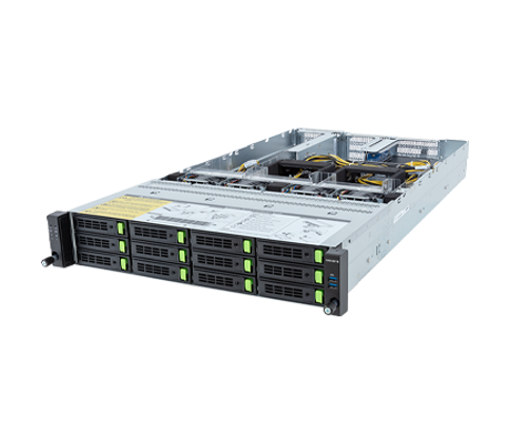 Gigabyte R283-SF0 side view