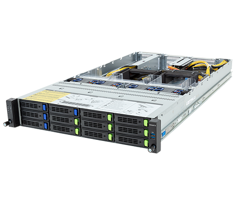 Gigabyte R283-ZF0 side view