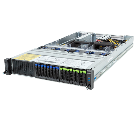 Gigabyte R283-ZF1 side view