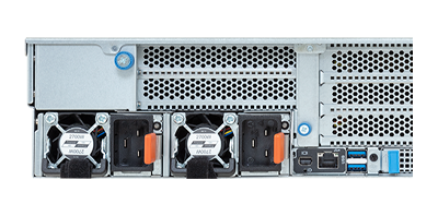 Gigabyte R284-SF0 rear Gigabyte R284-SF0 server rear