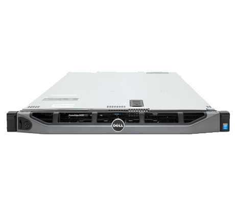 Dell R430 front with bezel