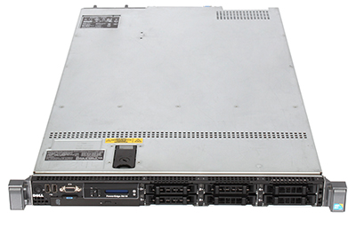poweredge R610 rack server front of 6-bay chassis