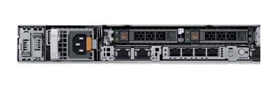 Dell PowerEdge r650 server rear ports