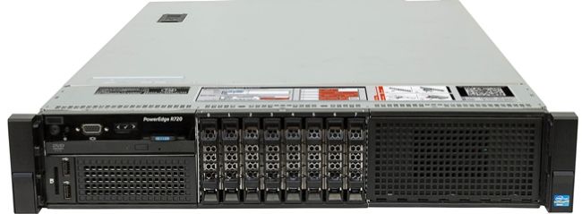 8-bay dell r720 server front image