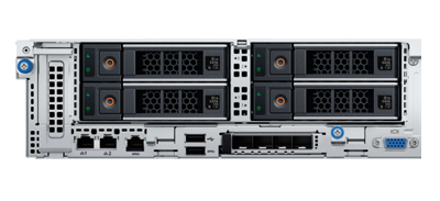 Dell PowerEdge R760xd2 server rear of system
