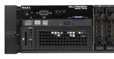The Dell R7910 rack workstation front detail