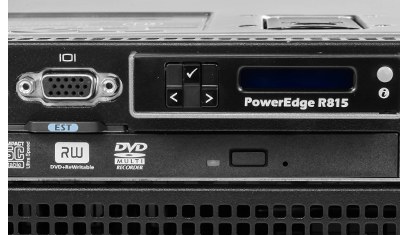 poweredge R815 rack server front management panel detail
