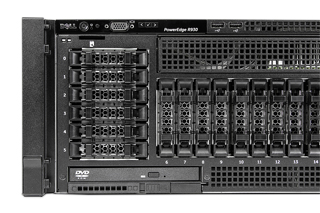 Dell EMC PowerEdge R930 server 24-bay SFF chassis front detail image