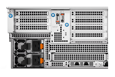 Dell PowerEdge R960 server rear of system