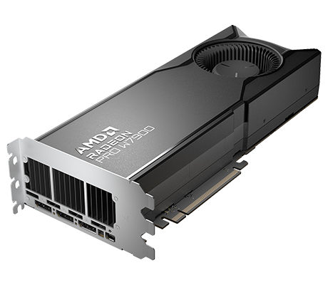 AMD Radeon PRO W7900 side view