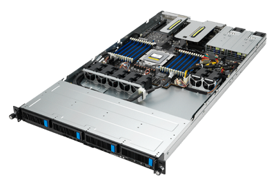 ASUS RS500A-E12-RS4U server top angle