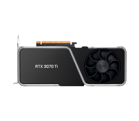 NVIDIA RTX 3070 TI GPU front view