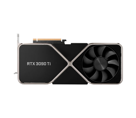 NVIDIA RTX 3090 TI GPU front view