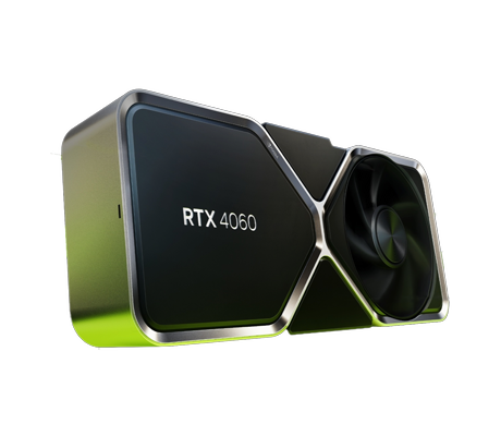 NVIDIA RTX 4060 GPU logo view