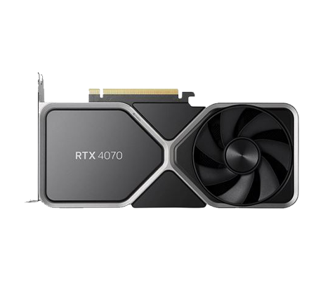 NVIDIA RTX 4070 GPU front view