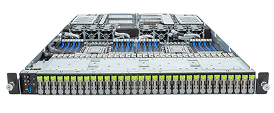 Gigabyte S183-SH0 front of system Gigabyte S183-SH0 front detail